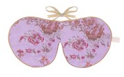 Velvet Lined Lavender Sleep Mask Lilac Bloom Silk Brocade - Holistic Silk